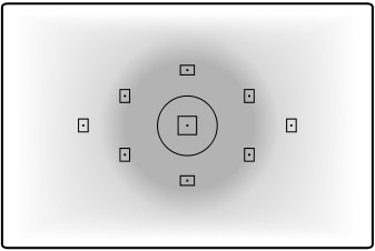 schematic centrally weighted measuring mode