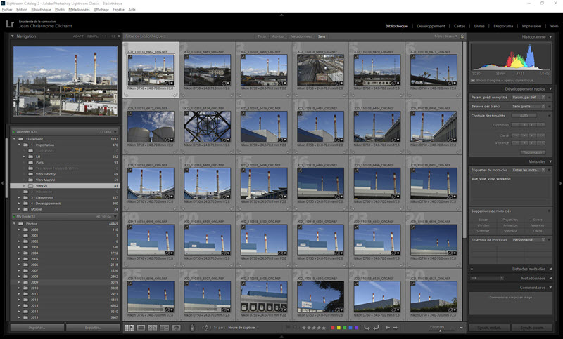 From shooting to publication, an example of workflow in Lightroom