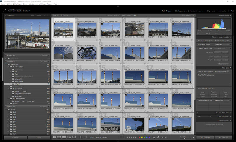 From shooting to publication, an example of workflow in Lightroom