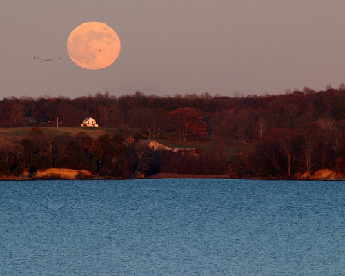 Photo Moonrise example landscape focal length