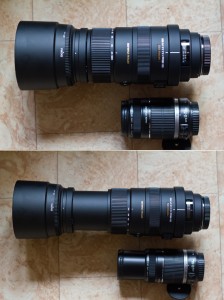 Sigma 120-400mm versus Canon 55-250mm focal length test lens