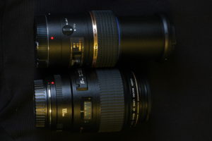 Length differences between the Tamron 90mm macro and the Canon 100mm macro