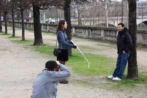 Use of the reflector for portraits in natural light MyCoursPhoto.fr