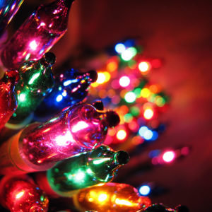 Christmas lights rules composition bokeh