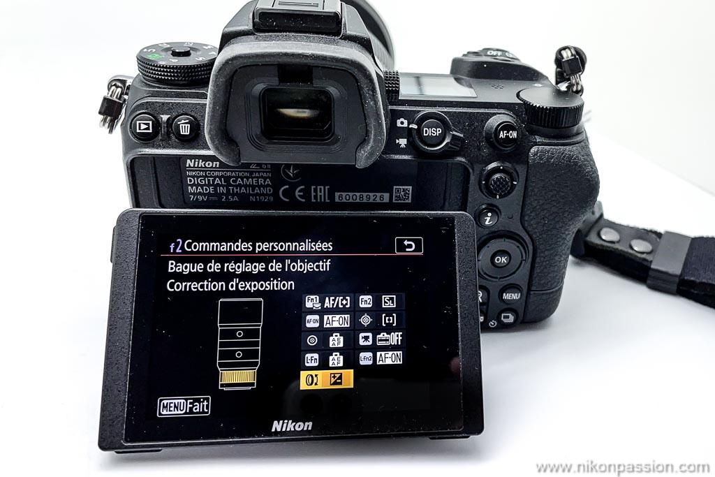 How to correct exposure with the multifunction ring on a Nikon hybrid