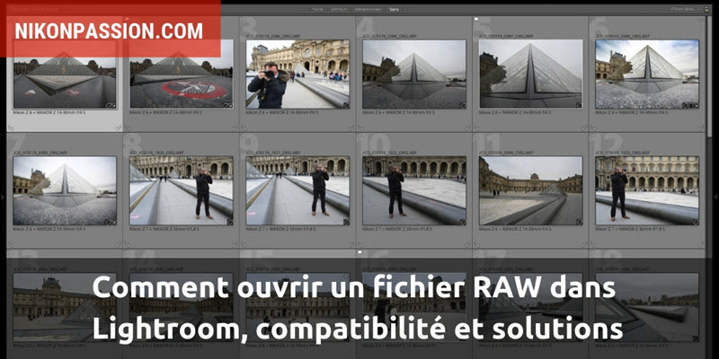 How to open a RAW file in Lightroom, compatibility and solutions