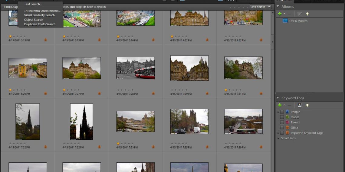 Can Photoshop Elements find duplicates?