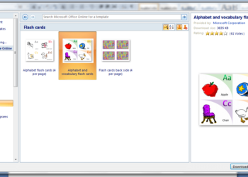 Can you make flashcards on word?