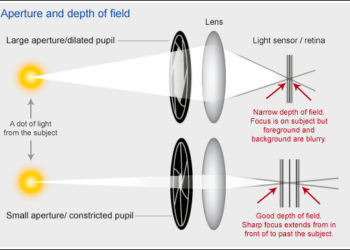 Does aperture affect field of view?