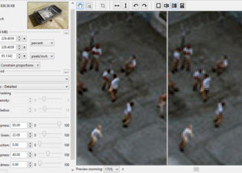 How can I increase the size of a JPEG without increasing pixels?