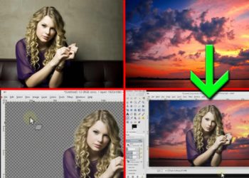 How can I merge two photos together?