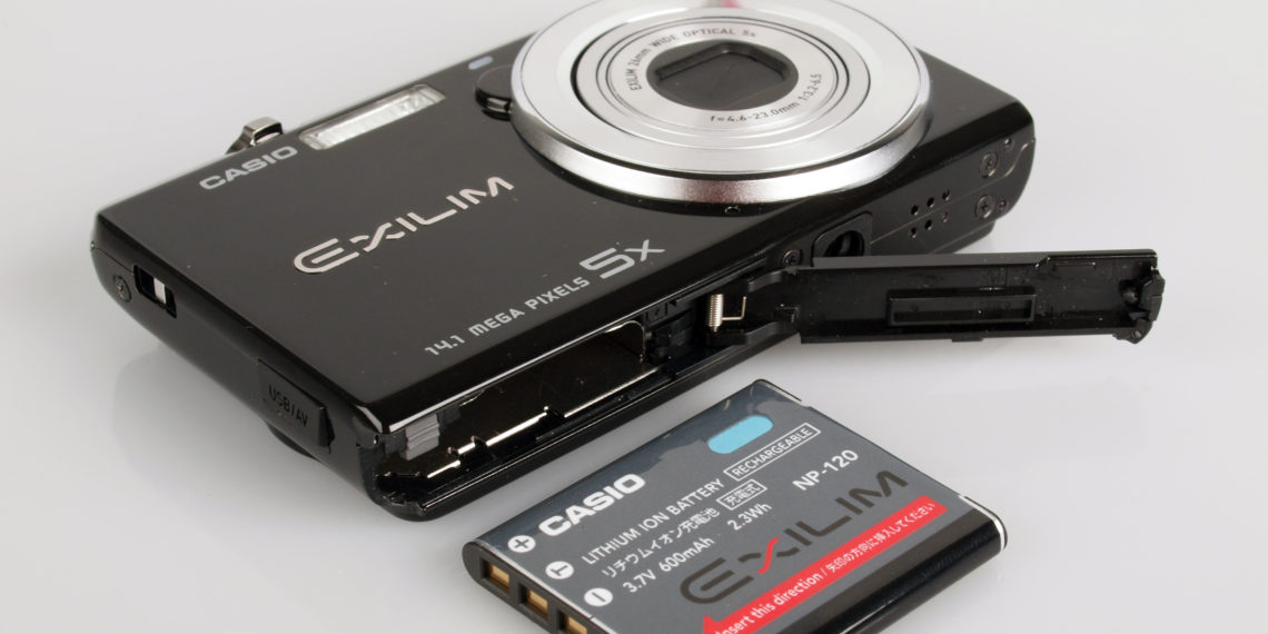 How do I charge my Casio Exilim camera?