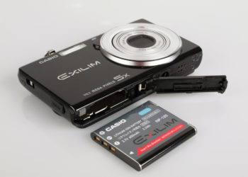 How do I charge my Casio Exilim camera?