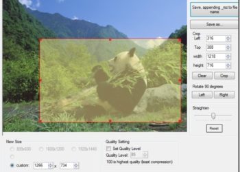How do I crop a JPEG image?
