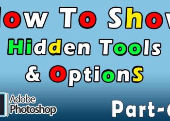 How do I find hidden tools in Photoshop?
