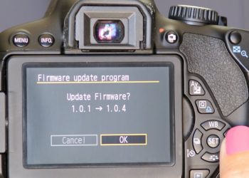 How do I find my Canon firmware version?