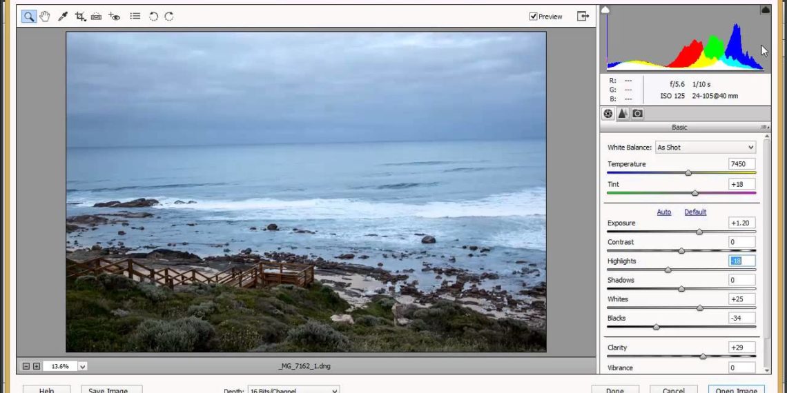 How do I open Camera Raw in Photoshop Elements 11?