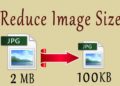 How do I reduce the MB and KB of a picture?