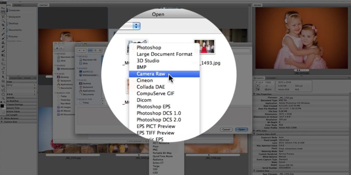 How do I view raw images?