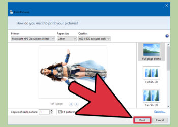 How do you print photos from a camera?