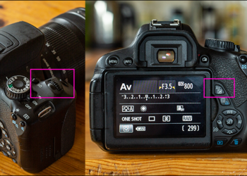 How do you set exposure on canon?