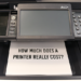 How much does ink for a printer cost?