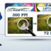 Is 72 dpi the same as 300 PPI?