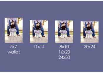 What are the different sizes of photos?