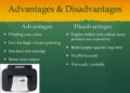 What are the disadvantages of a laser printer?