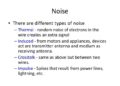 What are the two types of digital noise?