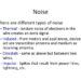 What are the two types of digital noise?
