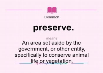 What does preserve black mean?