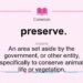 What does preserve black mean?