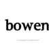 What ethnicity is the name Bowen?
