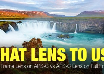 What happens when you put an APS-C lens on a full frame camera?