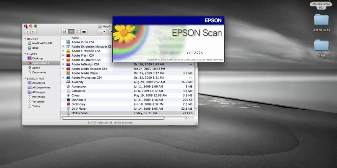 What is Descreening on Epson scanner?
