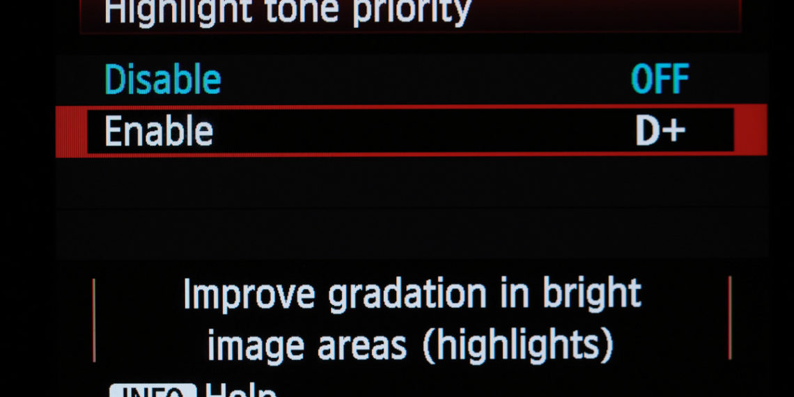 What is Highlight tone priority on a camera?