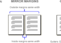 What is the difference between gutter and mirror margins?