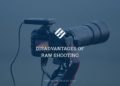 What is the disadvantage of shooting in RAW mode?