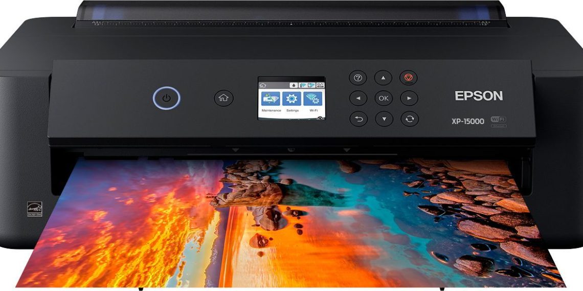 What size does Epson 15000 print?