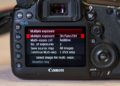 Which Canon cameras have multiple exposure?