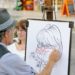Which artist is using printer on their artwork?