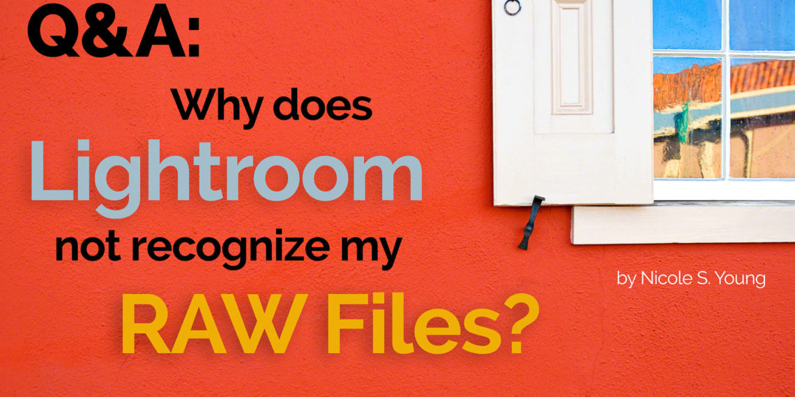 Why does Photoshop not recognize raw files?